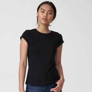 Universal Standard Black Ashley tee, Crew neck size XS 10-12